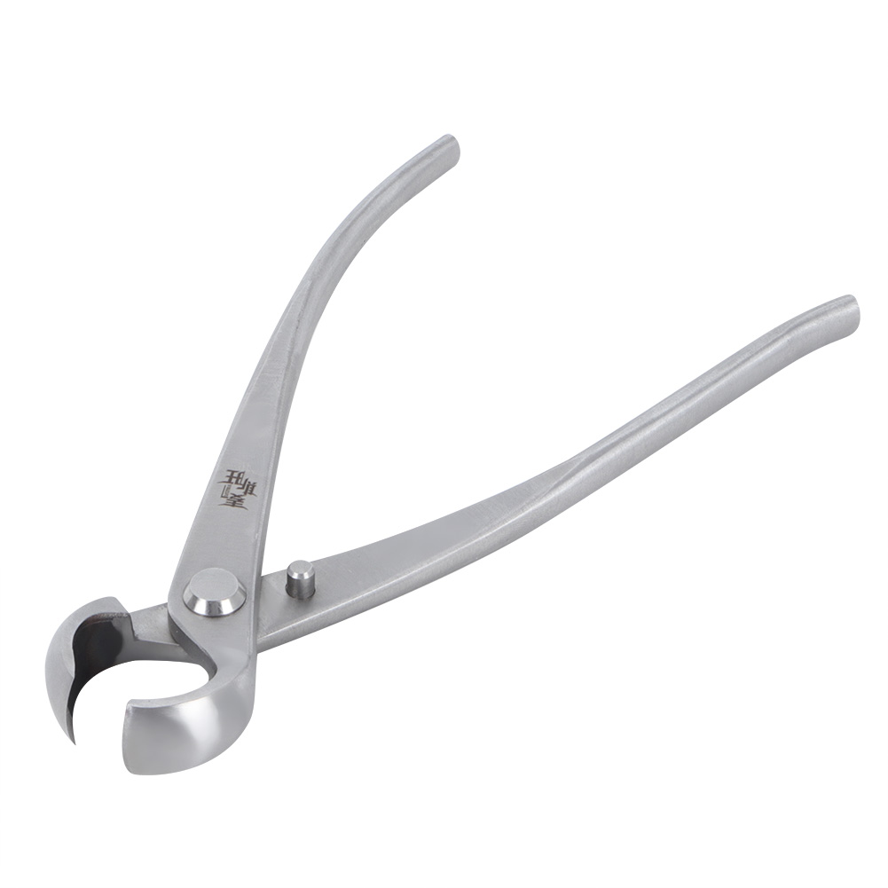 Bonsai Garden Rake - Konkaver Knopfschneider 180mm Edelstahl-Knopfschneider Kugelschere Landschaftsgestaltung
