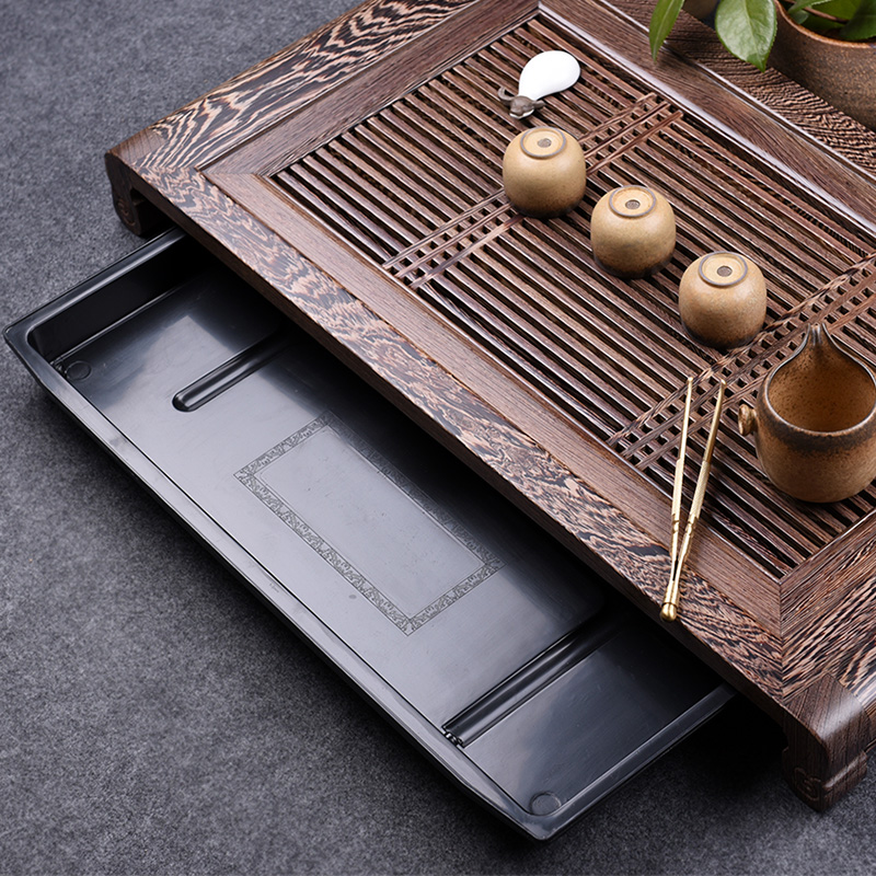 Drip Tray Saucer - Servier- und Abtropf-Teetablett, Tischzubehör, Untertassen-Aufbewahrung, Holz-Teetablett,