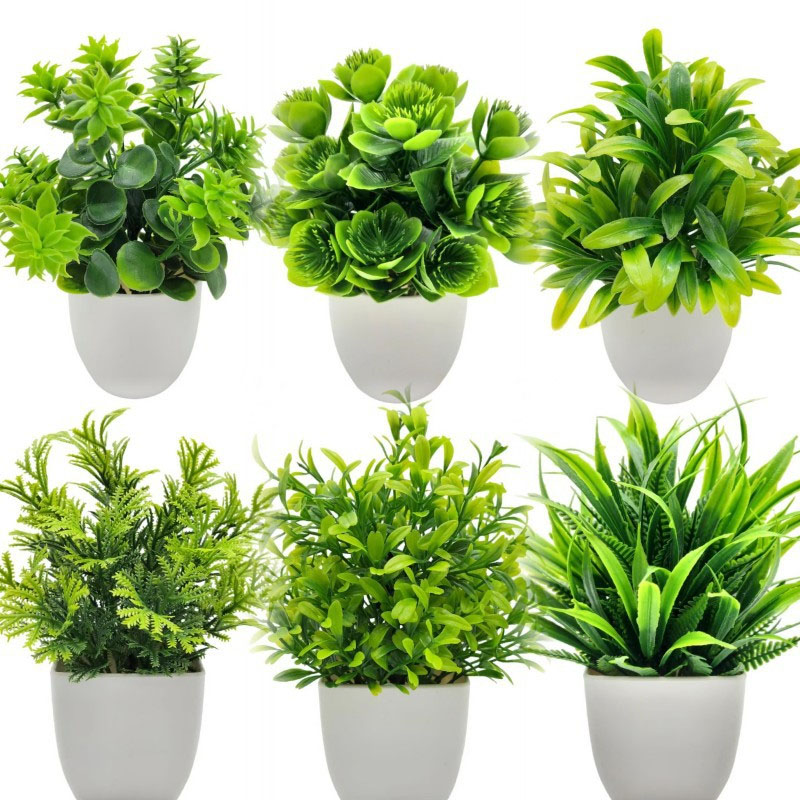 Bonsai Garden Kit - Künstliche Bonsai-Grünpflanze, Topfpflanzen für drinnen und