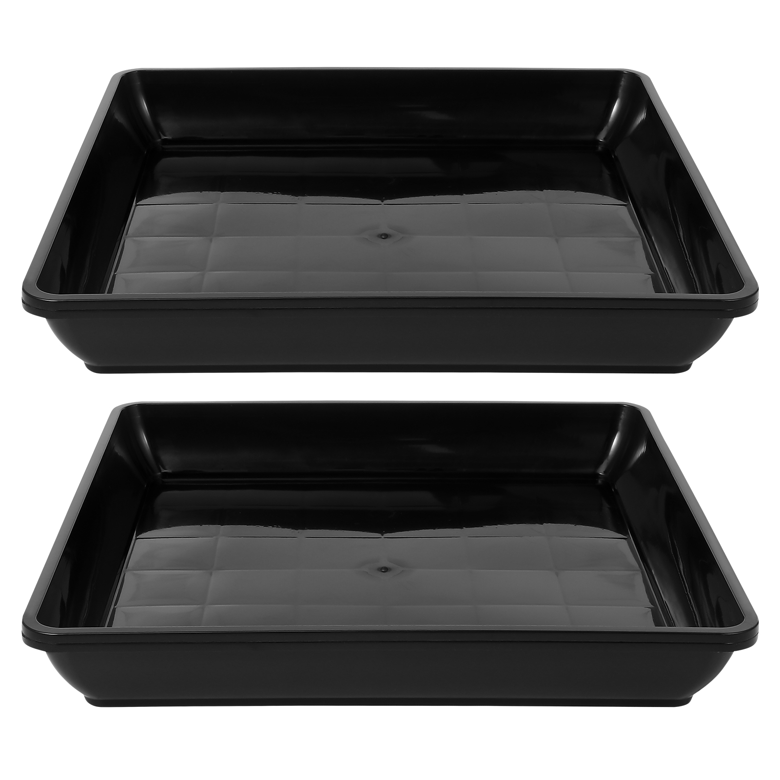 Drip Tray Saucer - 2er-Set Blumentopfuntersetzer aus Kunststoff – Wasserdichte