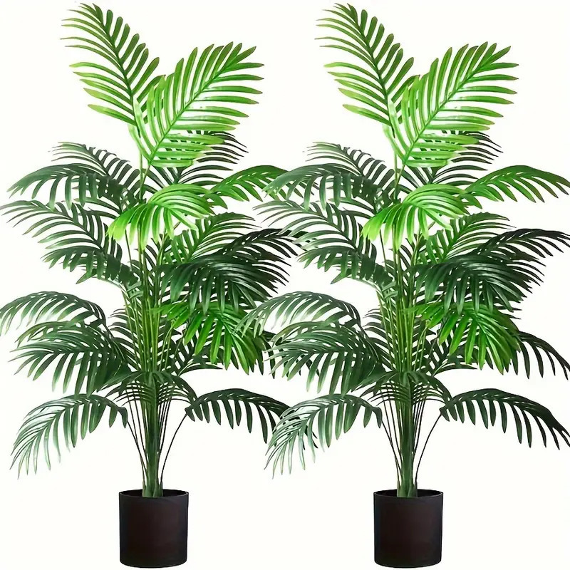 Bonsai Garden Kit - Künstliche Pflanzen mit 24 Blättern, Areca-Palmen,