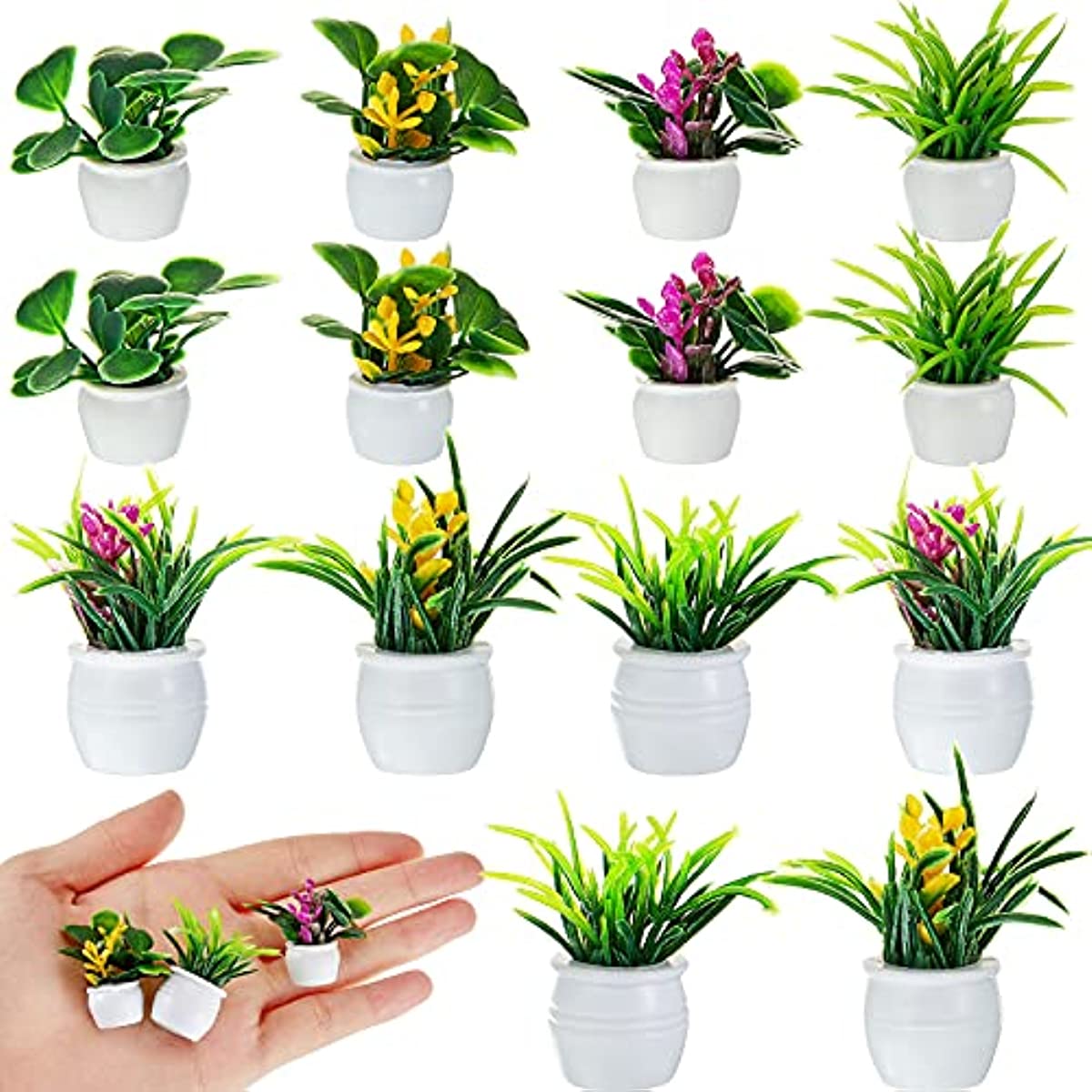 Bonsai Garden Ideas - Puppenhaus-Pflanze, Miniatur-Bonsai-Pflanze, Mini-Topfpflanze, Blumenmodell, kleines gefälschtes