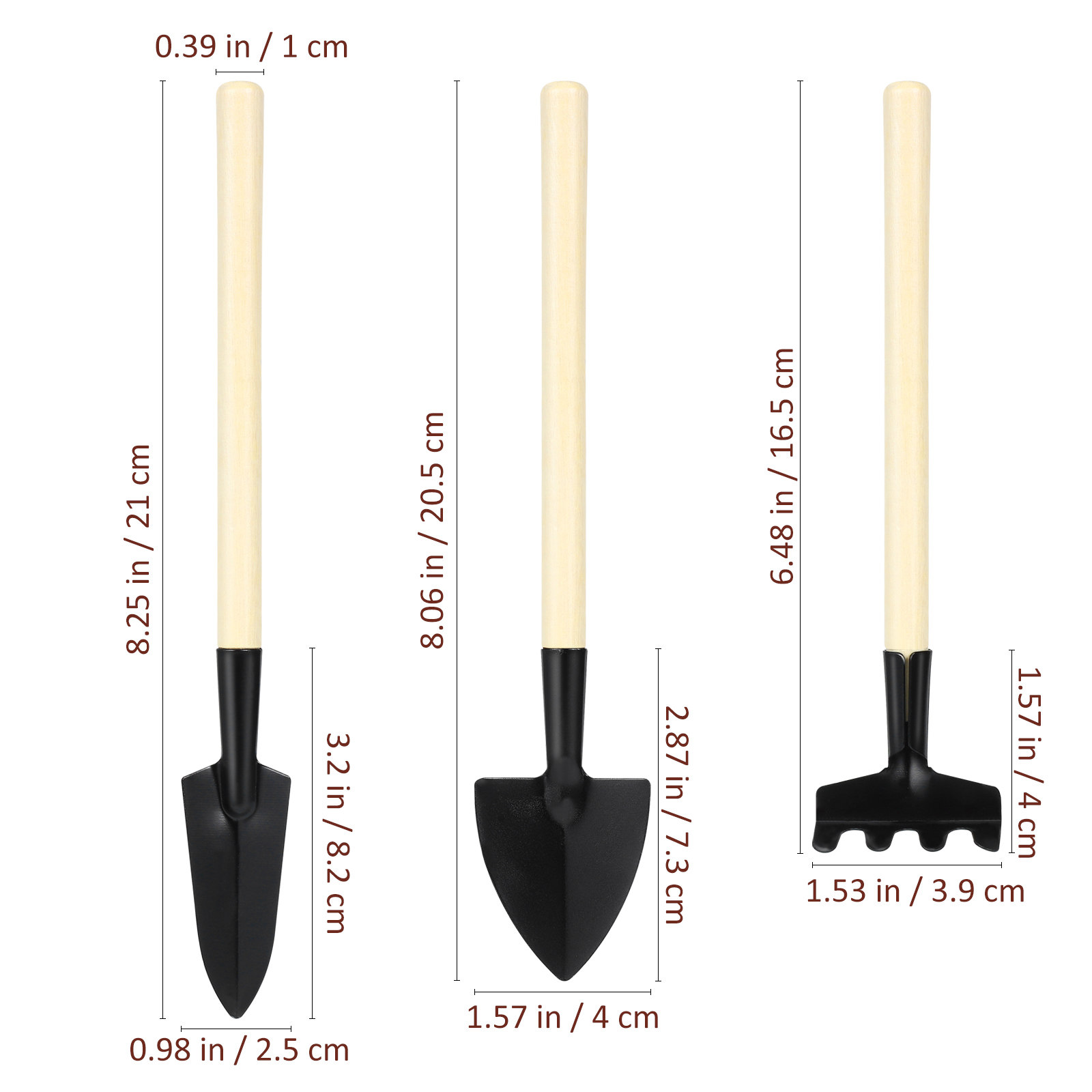 2-teiliges Mini-Gartengeräte-S – Bonsai Garden Rake Bewertung und Preis