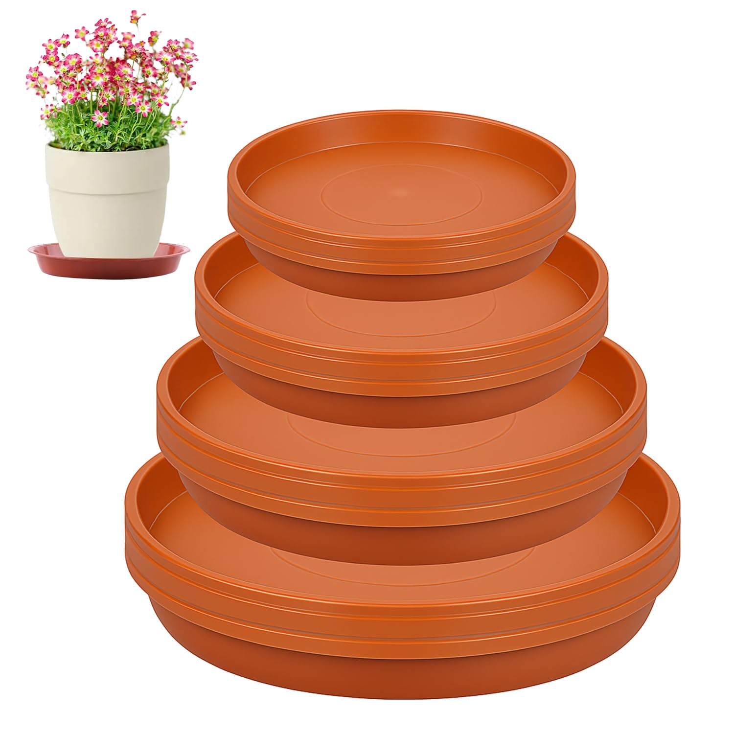 12er-Pack Blumentopf-Untertass – Drip Tray Saucer Bewertung und Preis