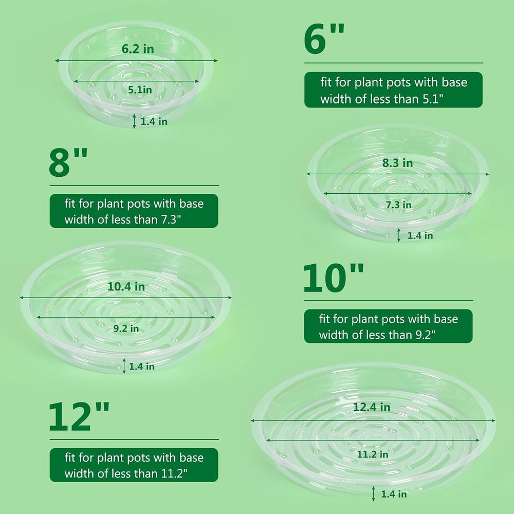 40 Stück Transparente Pflanzun – Drip Tray Saucer Bewertung und Preis